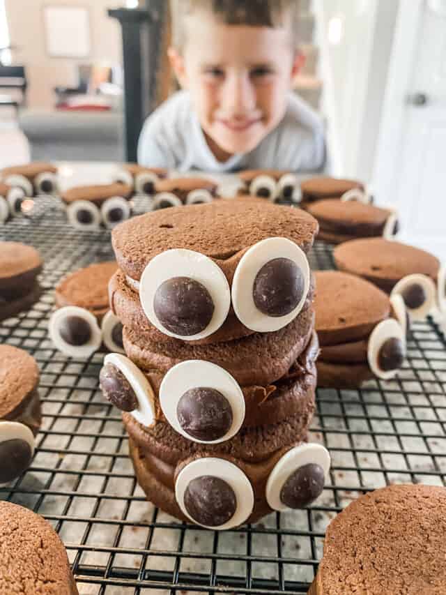 Halloween monster cookies.