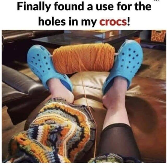 Crocs meme.