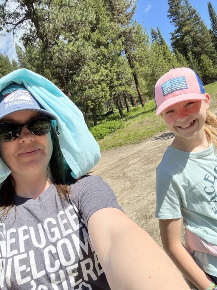 Mom and daughter selfie.