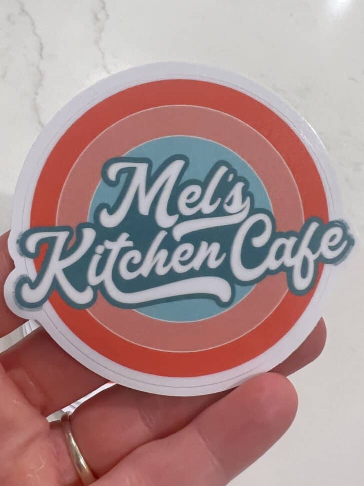 Mel's Kitchen Cafe sticker.
