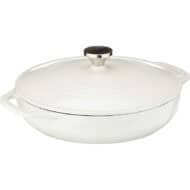 Deep cast iron skillet