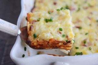 Cheesy Hash Brown Egg Breakfast Bake