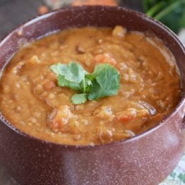 Hearty Lentil Soup with Lemon {Instant Pot or Stovetop}