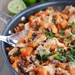 Cheesy Mexican Sweet Potato Skillet Meal